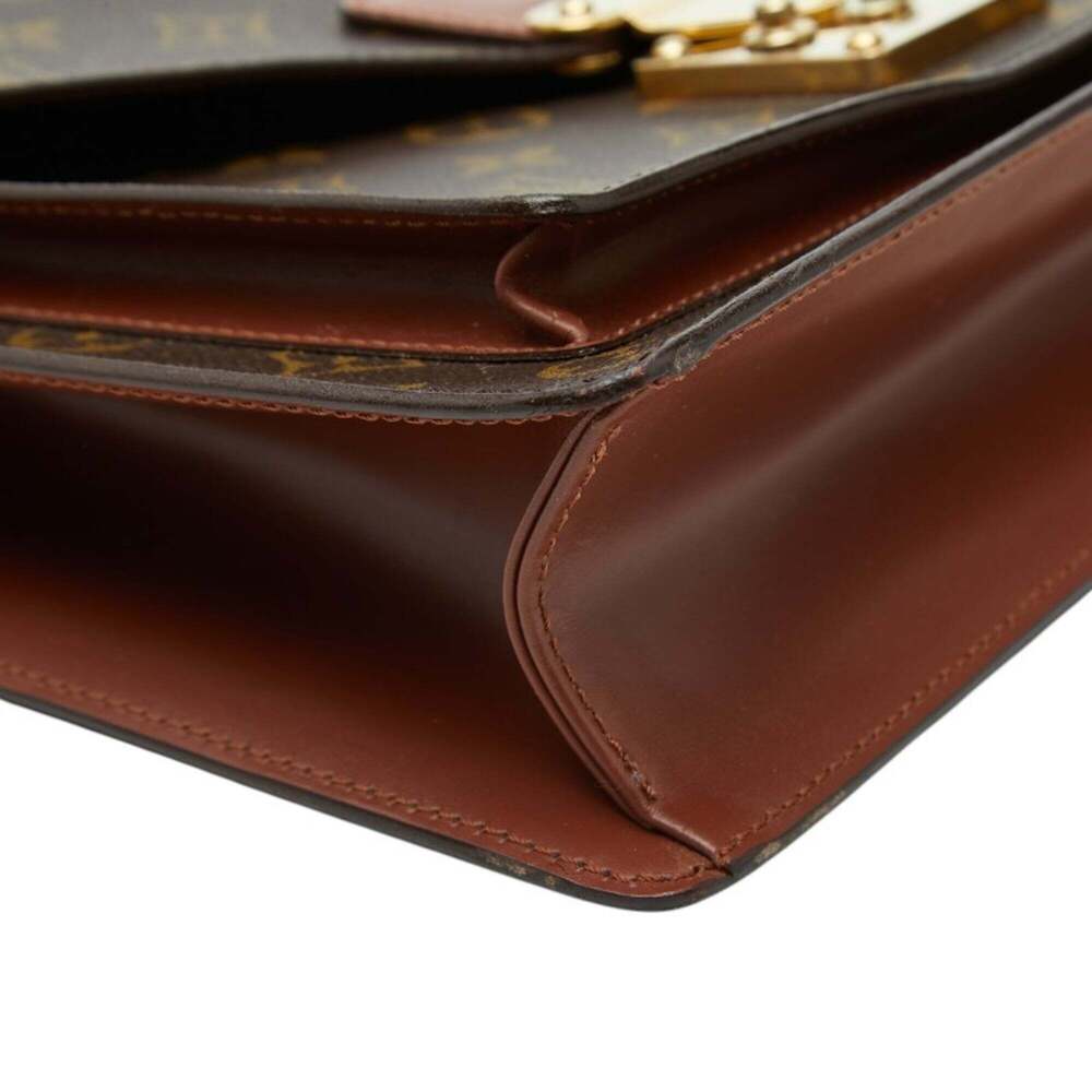 LOUIS VUITTON Brown Monogram Leather Shoulder Bag - Picture 5 of 11